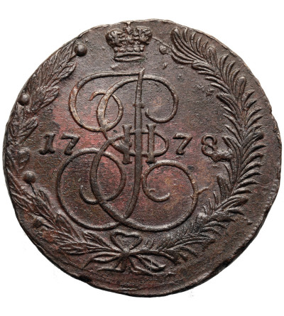 Rosja, Katarzyna II 1762-1796. 5 kopiejek 1778 EM, Jekaterinburg