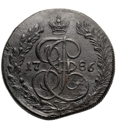 Russia, Catherine II 1762-1796. 5 Kopeks 1786 KM, Kolyvan / Suzun