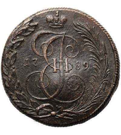 Rosja, Katarzyna II 1762-1796. 5 kopiejek 1789 KM, Koływań / Suzun