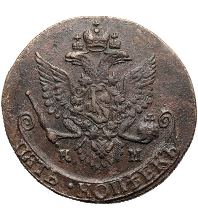 Russia, Catherine II 1762-1796. 5 Kopeks 1787 KM, Kolyvan / Suzun