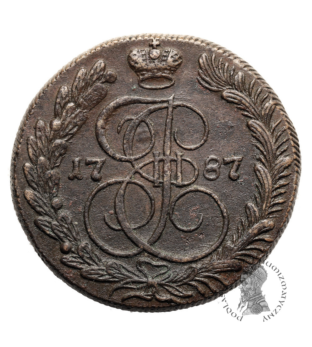 Russia, Catherine II 1762-1796. 5 Kopeks 1787 KM, Kolyvan / Suzun