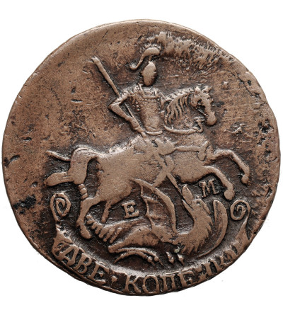 Rosja, Katarzyna II 1762-1796. 2 kopiejki 1796/5 EM, Jekaterinburg