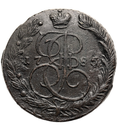 Rosja, Katarzyna II 1762-1796. 5 kopiejek 1785 EM, Jekaterinburg