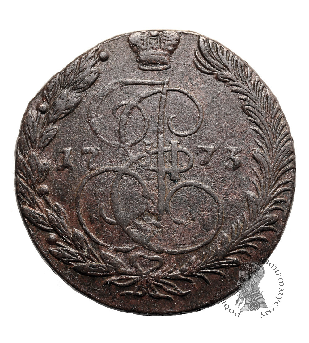Rosja, Katarzyna II 1762-1796. 5 kopiejek 1773 EM, Jekaterinburg