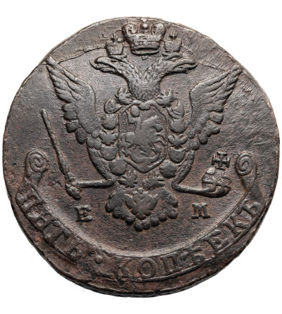 Rosja, Katarzyna II 1762-1796. 5 kopiejek 1773 EM, Jekaterinburg