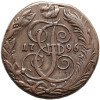 Rosja, Katarzyna II 1762-1796. 5 kopiejek 1796 KM, Koływań / Suzun