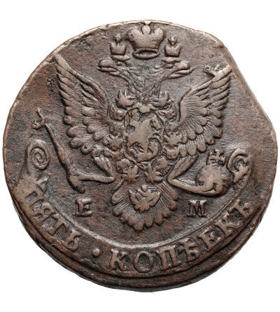 Rosja, Katarzyna II 1762-1796. 5 kopiejek 1784 EM, Jekaterinburg