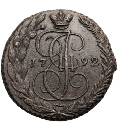Rosja, Katarzyna II 1762-1796. 5 kopiejek 1792 EM, Jekaterinburg