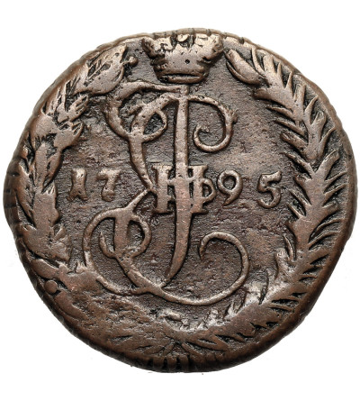 Russia, Catherine II 1762-1796. Denga (1/2 Kopek) 1795 EM, Ekaterinburg Mint