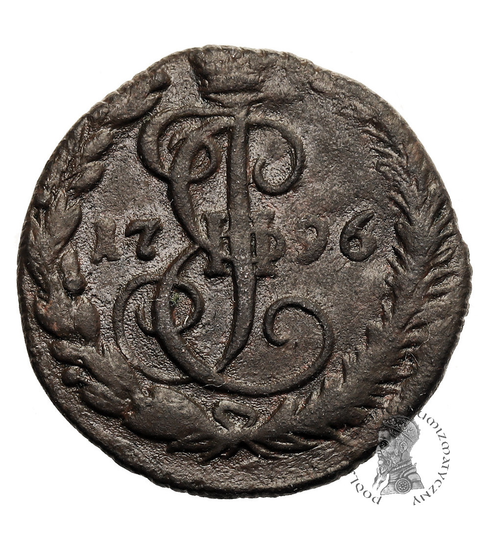 Rosja, Katarzyna II 1762-1796. Denga (1/2 kopiejki) 1796 EM, Jekaterinburg