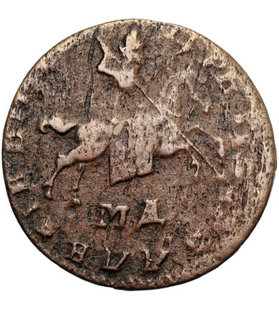 Rosja, Piotr I 1699-1725. Kopiejka 1710 (҂АѰI) / MД, Moskwa, mennica kadaszewska