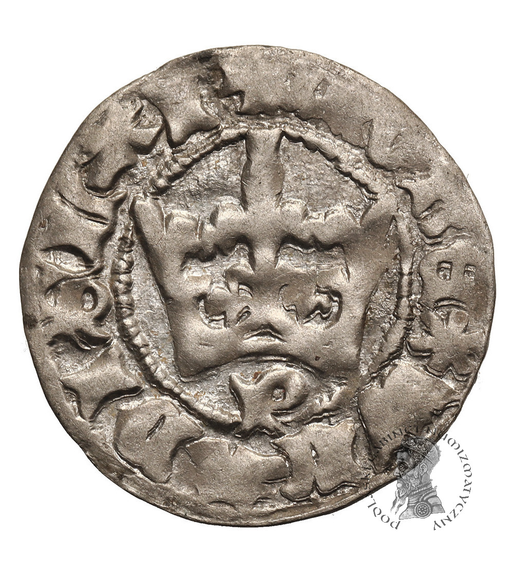 Poland. Ladislaus Jagiello, 1386-1434. Half Grosz ND (c. 1394-1395), Krakow Mint - letter P under the crown
