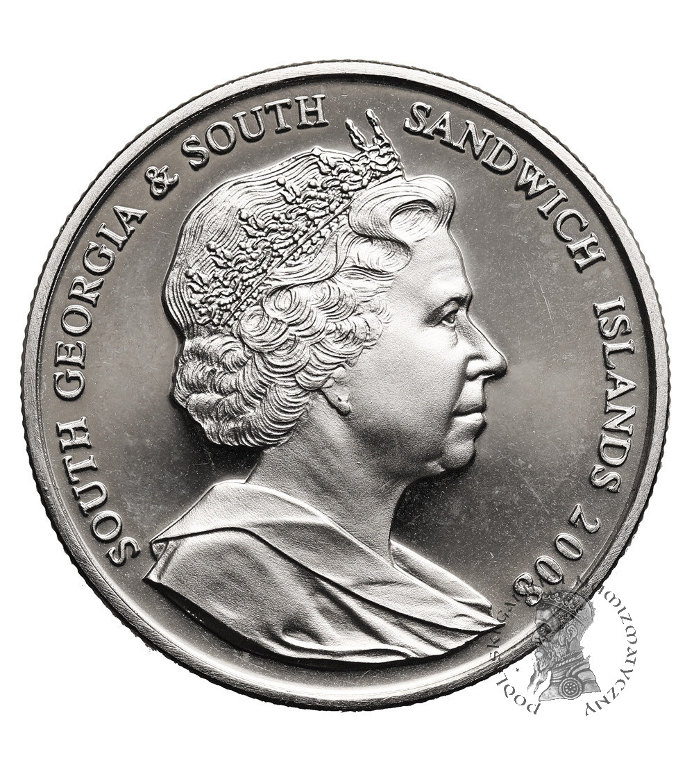 South Georgia and the South Sandwich Islands, Elizabeth II (1952–2022). 2 Pounds 2008, Elizabeth II—the longest-reigning monarch