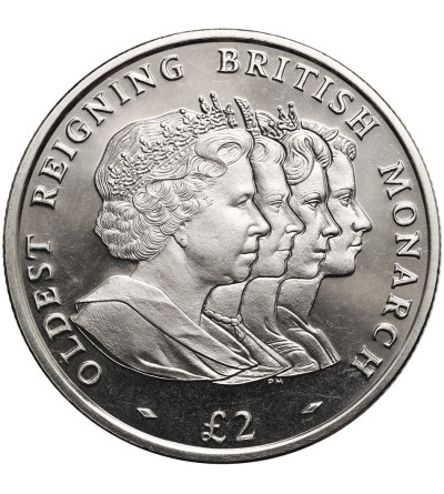 South Georgia and the South Sandwich Islands, Elizabeth II (1952–2022). 2 Pounds 2008, Elizabeth II—the longest-reigning monarch