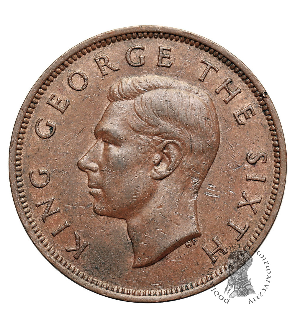 Nowa Zelandia, Jerzy VI (1936-1952). 1 penny 1949