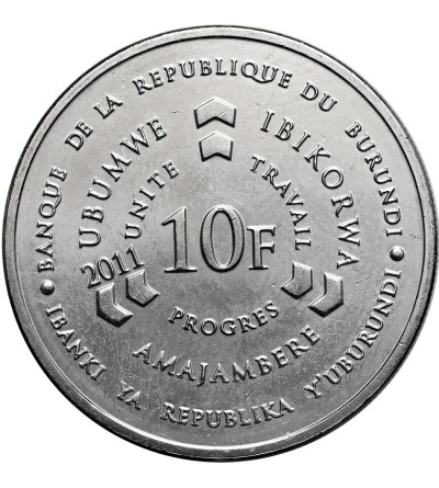 Burundi. 10 franków 2011