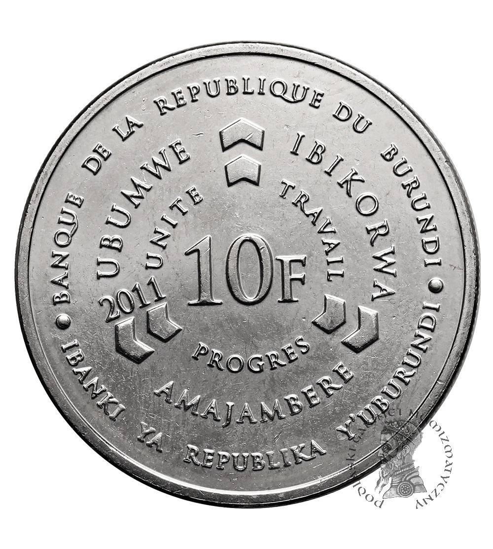 Burundi. 10 Francs 2011