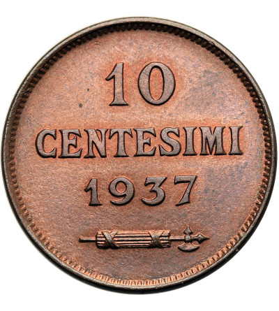 San Marino. 10 Centesimi 1937