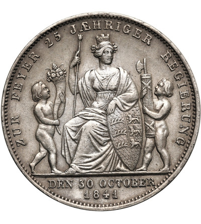 Niemcy, Wirtembergia (Württemberg), Wilhelm I (1816–1864). 1 Gulden 1841 upamiętniający 25-lecie panowania