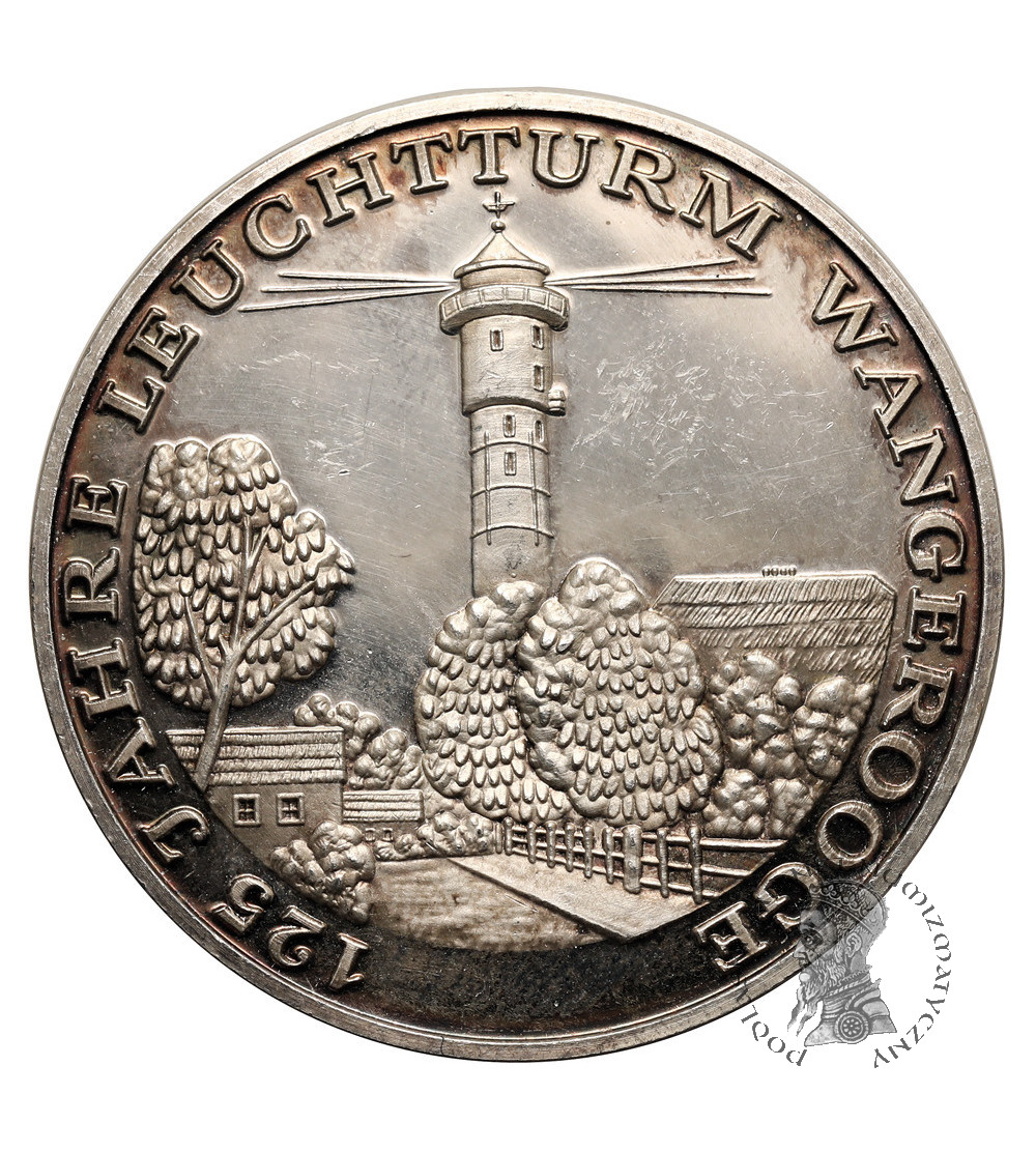 Niemcy, Oldenburg. Medal 1981 z okazji 125 rocznicy oddania do użytku Starej Latarni Morskiej w Wangerooge