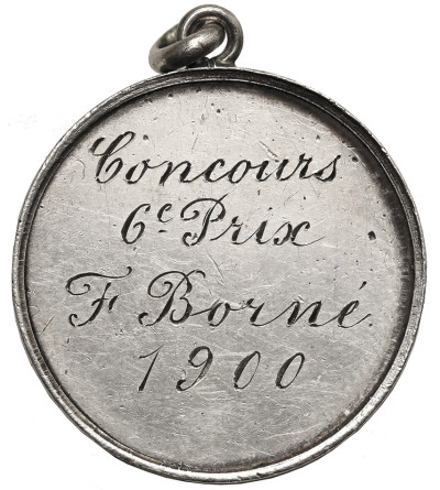 Belgia, Gandawa. Strzelecki medal nagrodowy z 1900 r. Królewskiego Klubu Cody'ego (Samuel Franklin Cody, 1867-1913)