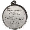 Belgia, Gandawa. Strzelecki medal nagrodowy z 1900 r. Królewskiego Klubu Cody'ego (Samuel Franklin Cody, 1867-1913)