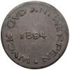 Belgia, Antwerpia, Leopold II (1865-1909). Żeton / token 1894 z Expo w Antwerpii, "Wyck Ovd Antwerpen"