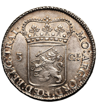 Niderlandy, Prowincja Utrecht (1581-1795). 3 Guldeny 1763, Utrecht