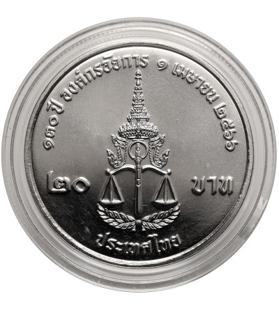 Tajlandia, Phra Vajira Klao (Rama X / Vajiralongkorn) (od 2016 r. do chwili obecnej). 20 Baht BE 2566 / 2023 AD, 130 rocznica powstania Prokuratury