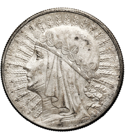 Poland 10 Zlotych 1932, London - without mint mark, woman`s head