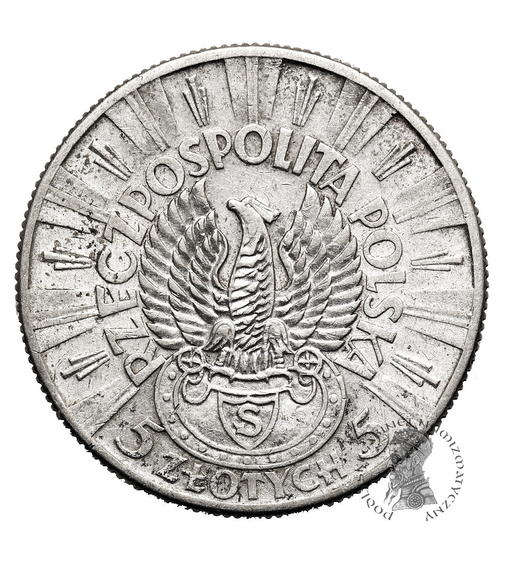 Poland. 5 Zlotych 1934, Jozef Pilsudski - Rifle Corps Eagle