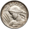 Polska. 2 złote 1925, Londyn (kropka po dacie), kobieta z kłosami