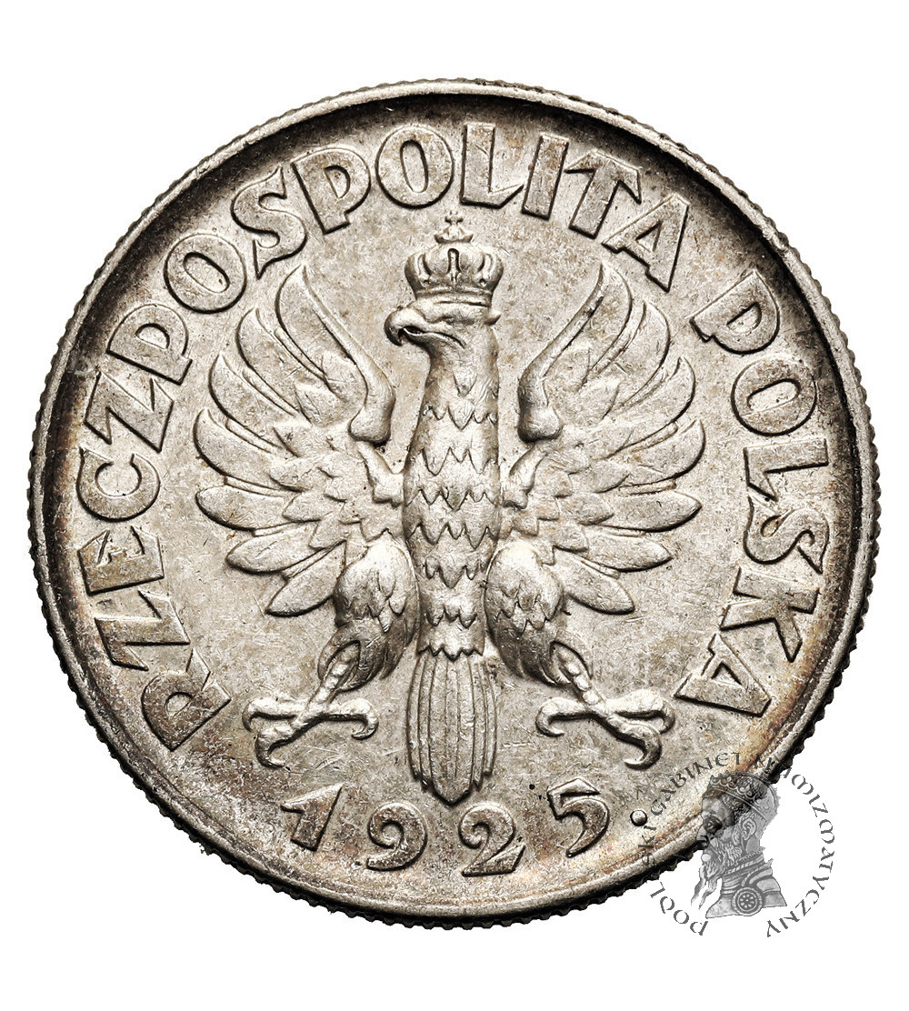 Polska. 2 złote 1925, Londyn (kropka po dacie), kobieta z kłosami