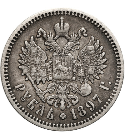 Rosja, Mikołaj II 1894-1917. Rubel 1897 (AГ), St. Petersburg
