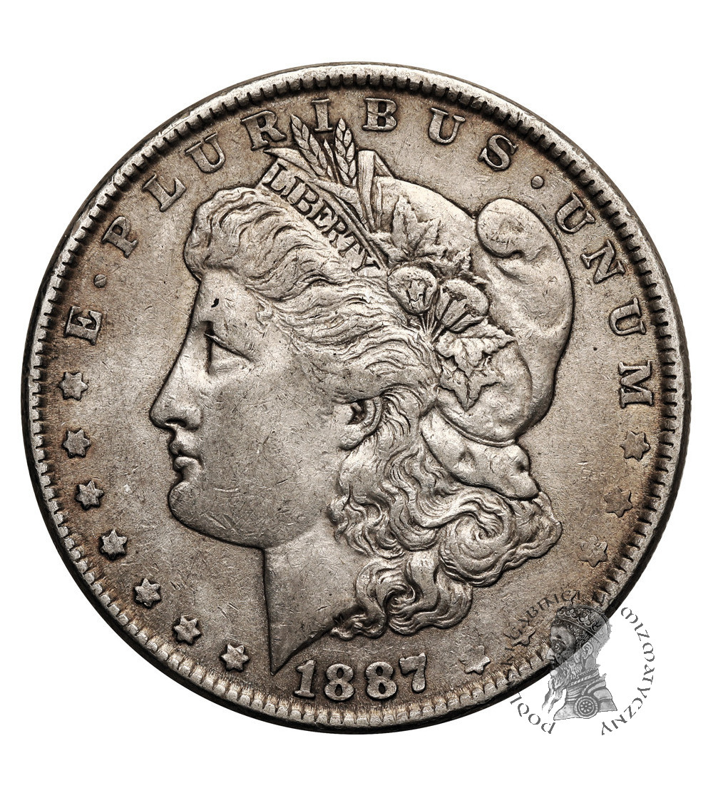 USA. Morgan Dolar 1887, Filadelfia