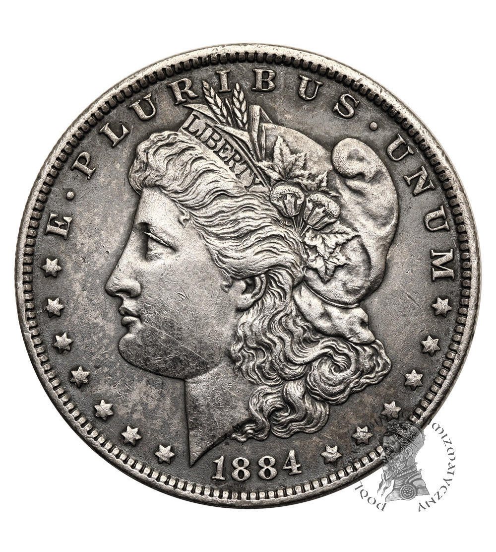 USA. Morgan dolar 1884 O, Nowy Orlean