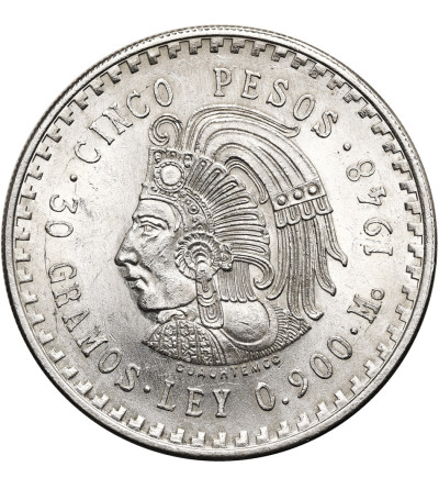 Meksyk. 5 Pesos 1948, Cuauhtemoc