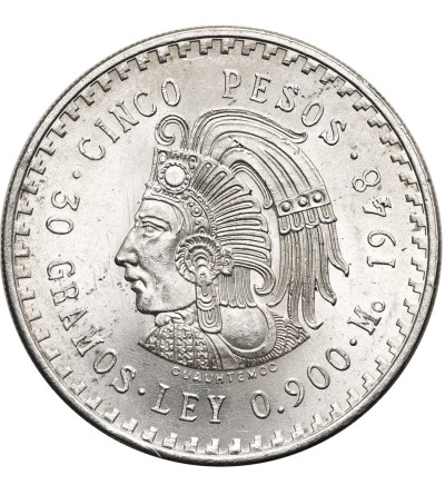 Meksyk. 5 Pesos 1948, Cuauhtemoc