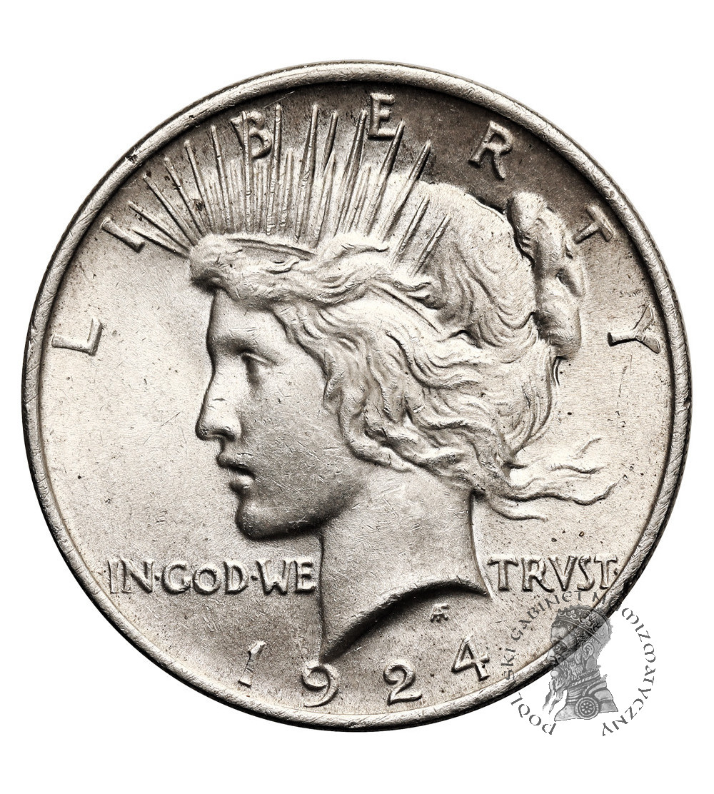 USA. 1 dolar 1924, Filadelfia, "Peace Dollar"