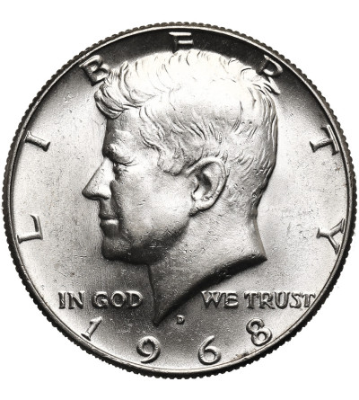 USA. 1/2 "Kennedy Half Dollar" 1968 D, Denver