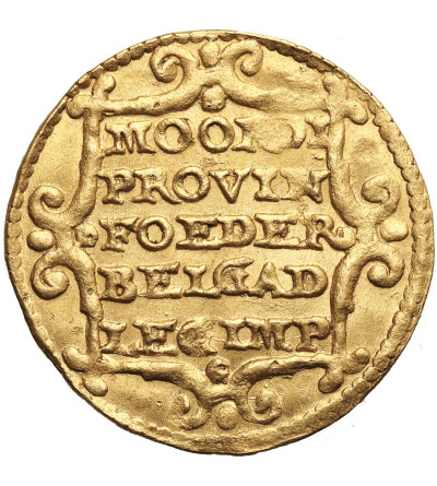 Niderlandy, Prowincja Zachodnia Fryzja (1581-1795). Dukat (Gouden Dukaat) 1646, mennica Hoorn - znak menniczy lilia