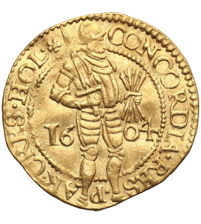 Niderlandy, Prowincja Holland (1581-1795). Dukat (Gouden Dukaat) 1604, mennica Dordrecht - róża
