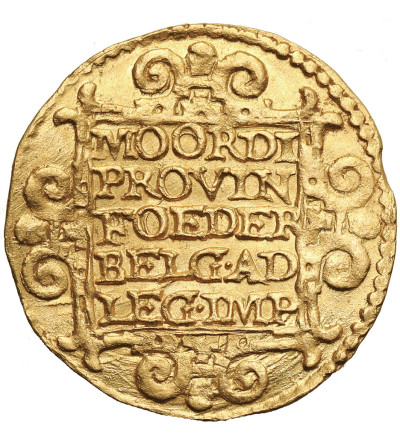 Niderlandy, Prowincja Zachodnia Fryzja (1581-1795). Dukat (Gouden Dukaat) 1641, mennica Hoorn - znak menniczy lilia