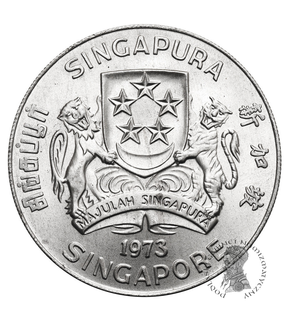 Singapur. 10 dolarów 1973, jastrząb
