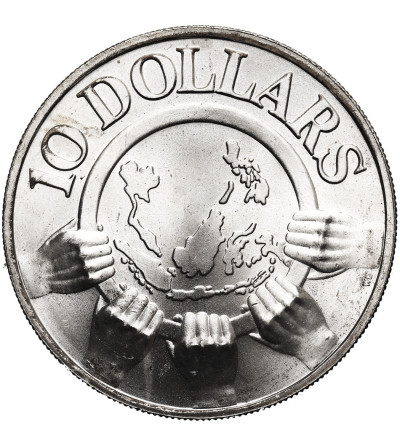 Singapur. 10 dolarów 1977, 10 rocznica powstania ASEAN