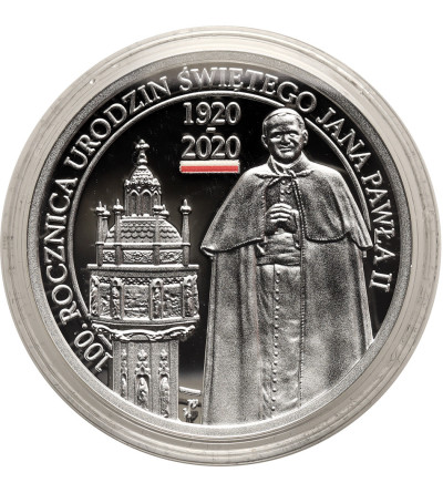 Poland. 10 Zlotys 2020, 100th anniversary of the birth of St. John Paul II - Proof