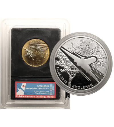 Polska. Zestaw 2 i 20 złotych 2011, Smoleńsk - Pamięci Ofiar 10.04.2010