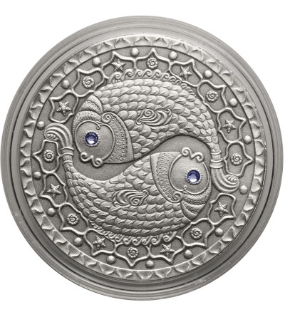 Belarus. 20 Roubles 2009, Signs of the Zodiac - Pisces (Matte Proof / Antique finish)