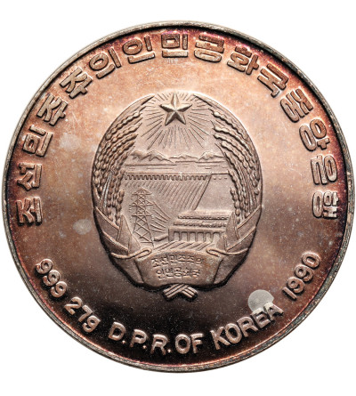 Korea Północna. 500 Won 1990, Tenis stołowy, XXV Letnie Igrzyska Olimpijskie w Barcelonie 1992 - Proof
