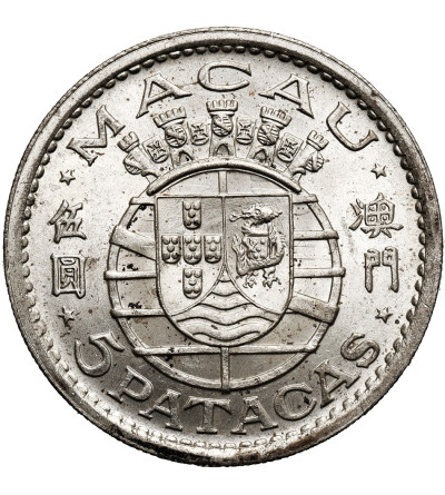 Makao. 5 Patacas 1952